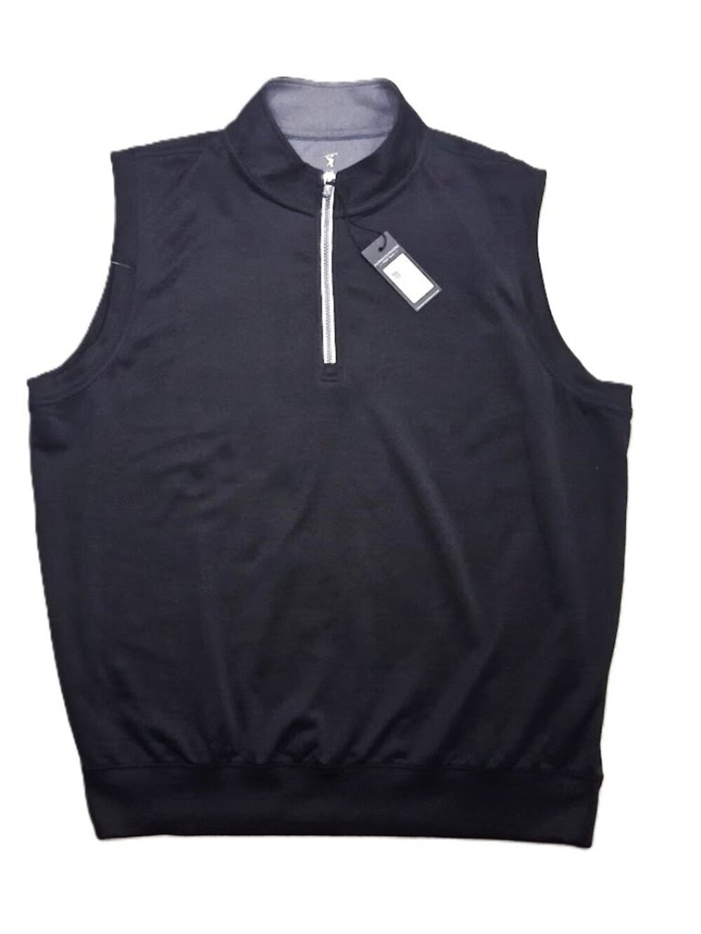 Fairway & Greene F&G Tech Solid ¼‑Zip Golf Vest Men XL Black NWT Zipper Logo